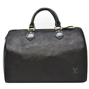 Louis Vuitton Epi  30 Noir Leather Bag Black Speedy
